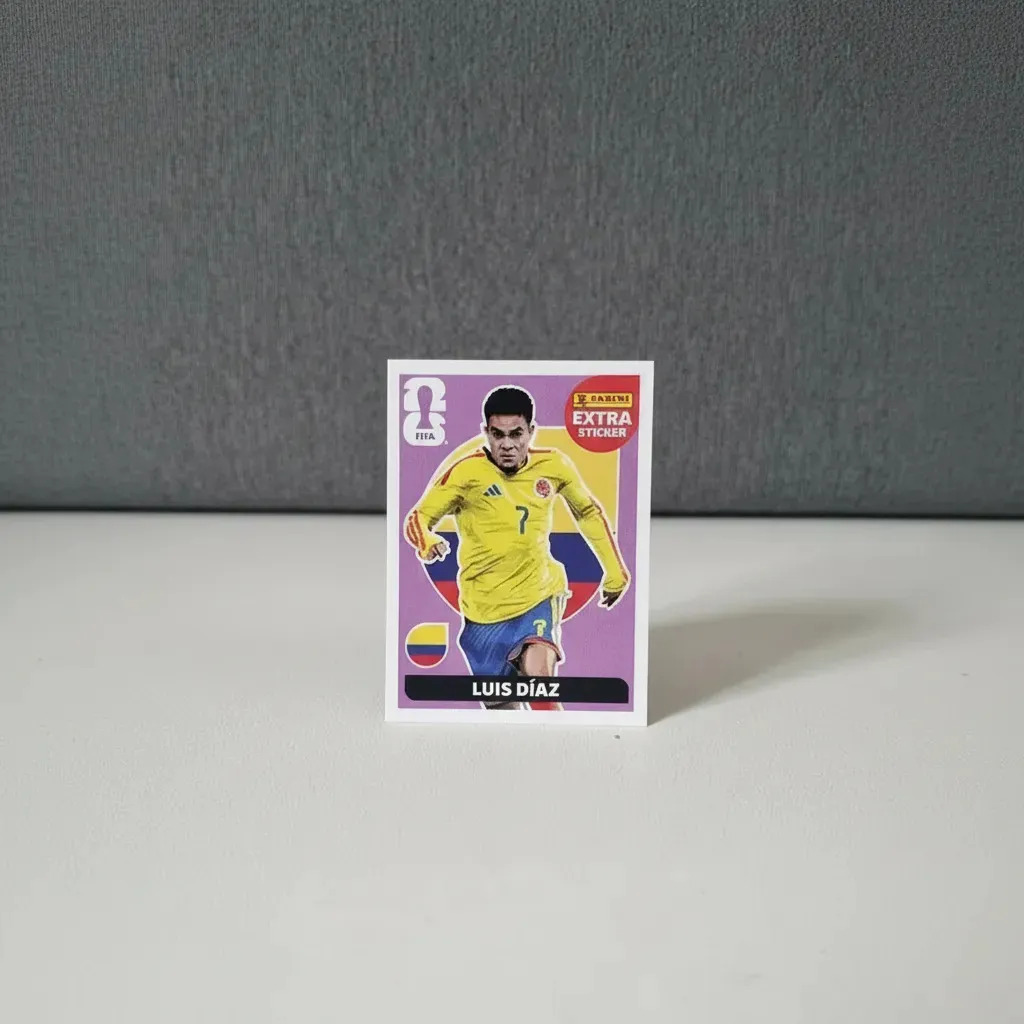 Figurinha Extra Legend Copa Do Mundo 2026 Lilás Extra Sticker Lilás Personagem Luis Diaz