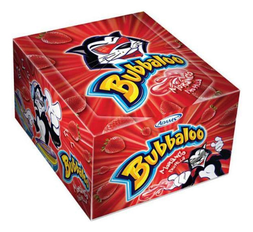 Chicle Bubbaloo Morango C/ 60 Un.
