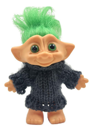 3x Lucky Troll Dolls Pelo De Color Little Guy Toy Dollhouse