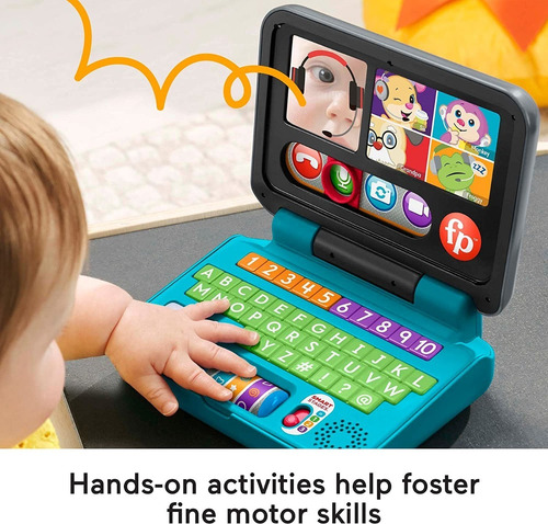 Imagen 4 de 6 de Laptop Fisher Price Juguete Para Bebes Con Luces Y Sonidos