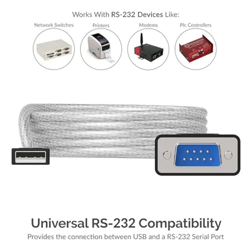Sabrent Adaptador Usb A Rs-232 Db9 Serial De 9