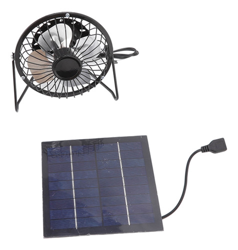 Conjunto Fotovoltaico De Ventilador Alimentado Por Panel Sol