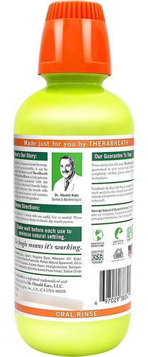 Therabreath Enjuague Bucal Recomendado Por Dentistas, Menta