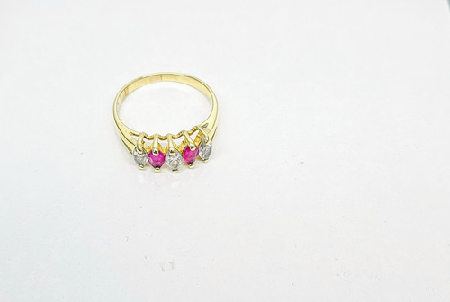 Anillo De Oro Media Chrumebela 14k Mex X60 Amarillo 8 (Usado)