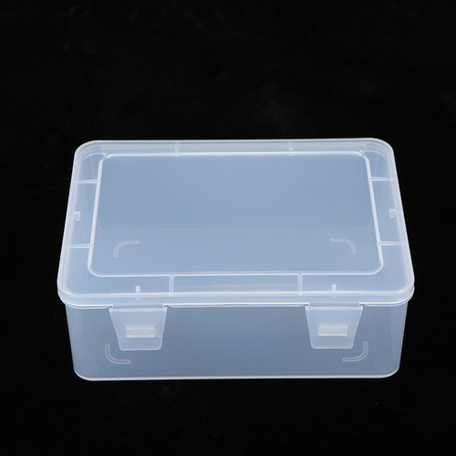 La Caja De Plástico Transparente Rectangular Portátil Engros