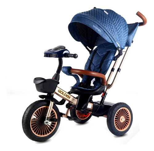 Triciclo Giratorio Voyage Golden Blue