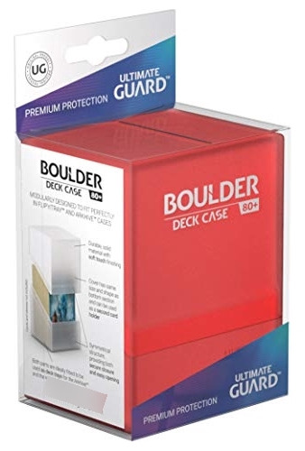 Estuche Para Baraja Ultimate Guard Boulder 80+ Rubí