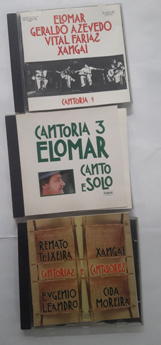 3x Cd (vg/+) Elomar Cantoria 1 3 Cantorias E Cantores Kuarup