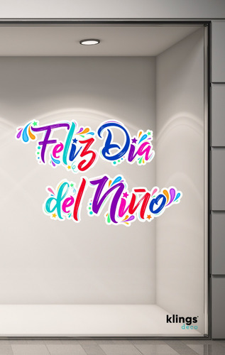Vidrieras Del Día Del Niño Feliz Dia Del Niño