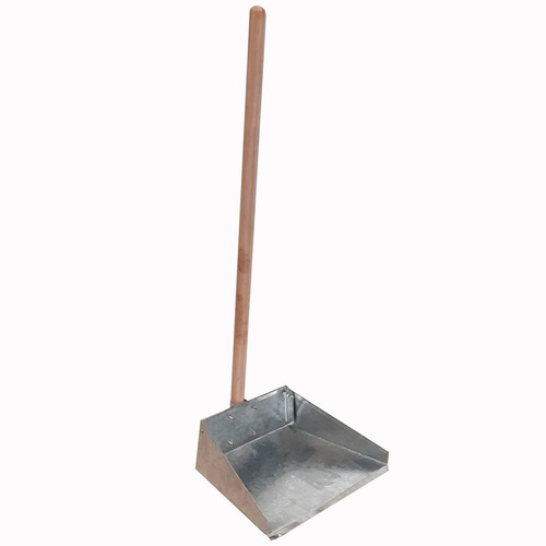 Imagen 1 de 10 de Pala De Chapa Para Basura Cabo Madera