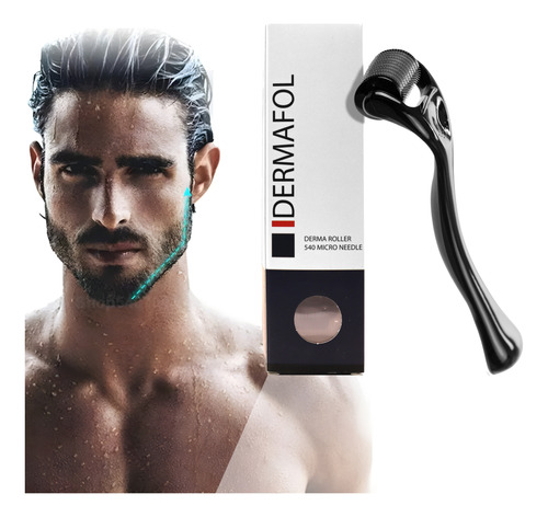 Dermaroller Rodillo Para Barba Dermafol 0.5 Mm Aguja Titanio