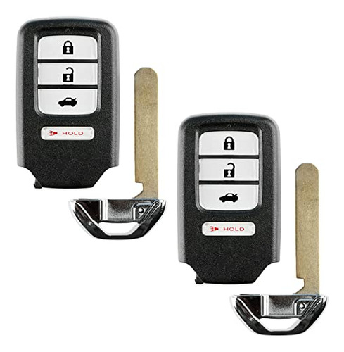 Control Remoto De Llave A Distancia 2x 4 Botones Para Auto