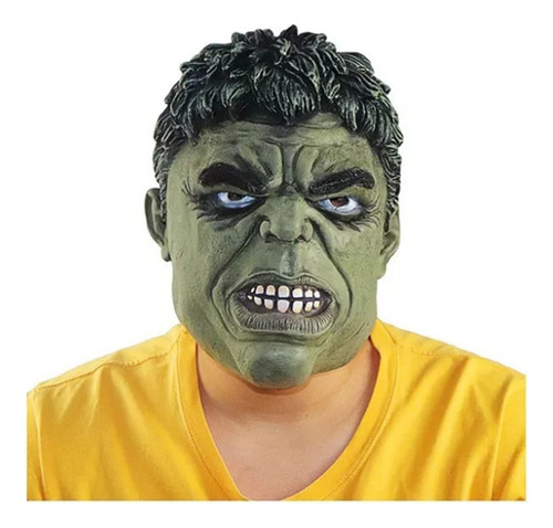 Máscara De Látex De Hulk Para Fiesta De Halloween 2024