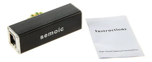 Protector De Sobretensiones De Red Ethernet Semoic Rj45 De 1