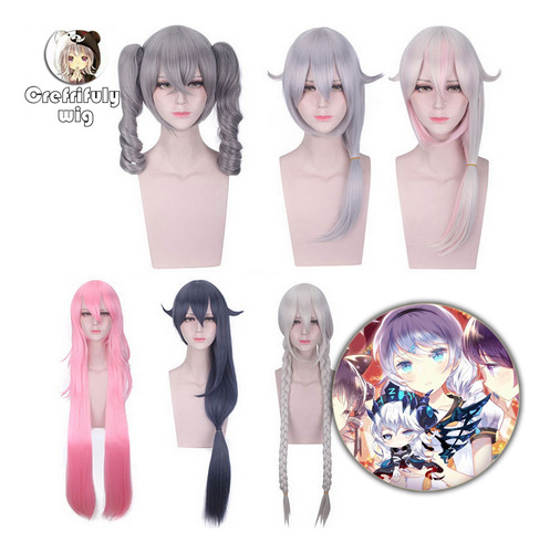Peluca De Cosplay Honkai Impact 3 Bronya Zaychik Kiana Kasla