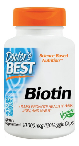 Doctor's Best Biotin, No-gmo, Vegano, Sin Gluten, Soporta