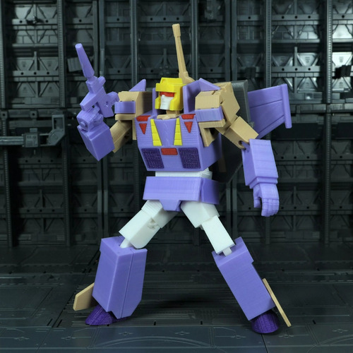 Transformers - Blitzwing G1 - Articulado - 3d.proyectando