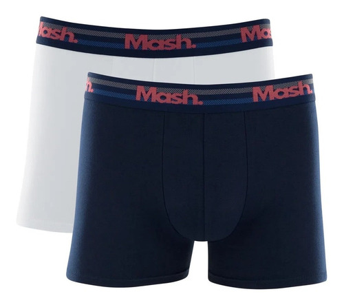 Kit Com 2 Cuecas Mash Boxer Cotton Elastano Mash 110.28