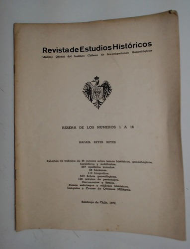 Revista De Estudios Historicos  - Aa. Vv