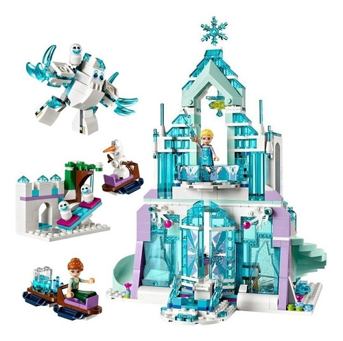 Regalo De Frozen Ice Castle Elsa Olaf
