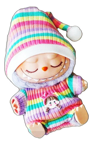 2 Piezas De Ropa Labubu Felpa For Traje Labubu De Colores