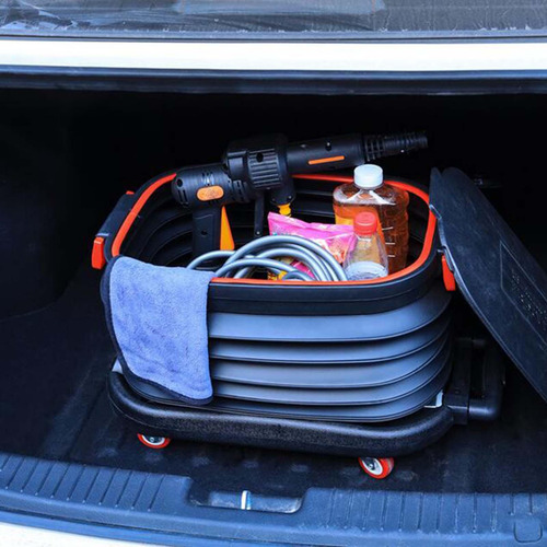 Cubo De Lavado De Coches Plegable, Carro De Mano, Plegable,