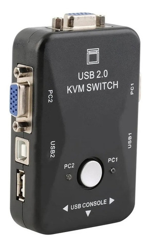 Switch De Monitor Kvm 2 Portas Sem Os Cabos Kvm21ua 2502
