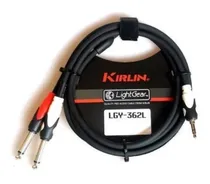 Comprar Cable De Audio Plug\u002Fjack 3,5 Estéreo A 2 Plug\u002Fjack 6,3 Mono