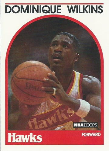 Barajita Dominique Wilkins Hoops 1989 #130 Hawks