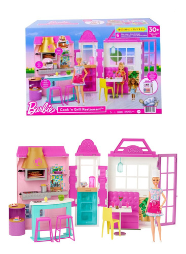 Muñeca Barbie Cocinera Set Cocina