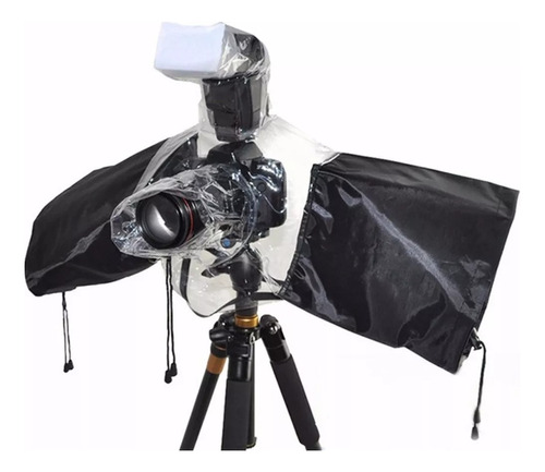 Protector Lluvia Impermeable Camara Fotografica Con Flash