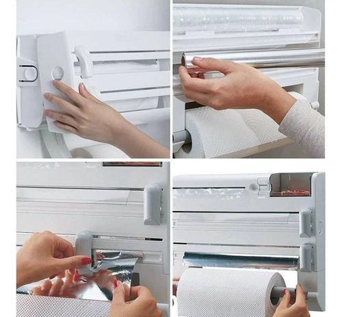 6 En 1 Multipurpose Kitchen Wall Rack Organizer Dispenser