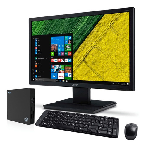 Computador Completo Mini Pc Intel Atom Quad-core 1,44ghz 4gb