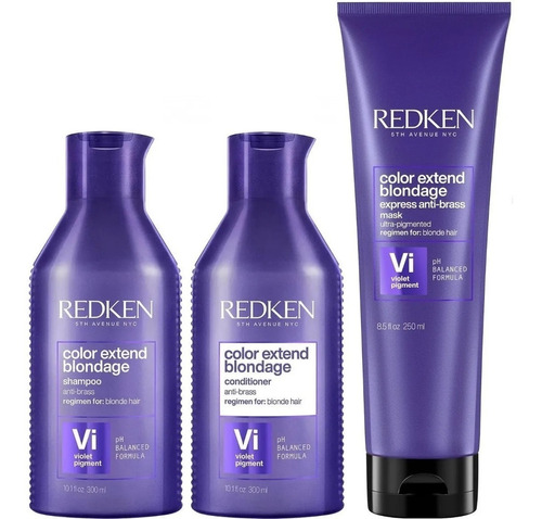 Shampoo+ Condition+ Mascarilla Cabello Rubio Redken Blondage