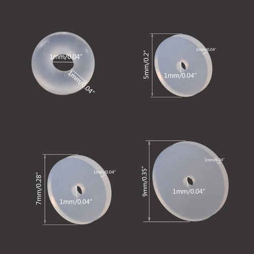 Discos De Piercing Curativos De Silicona Que No Se Tiran Par
