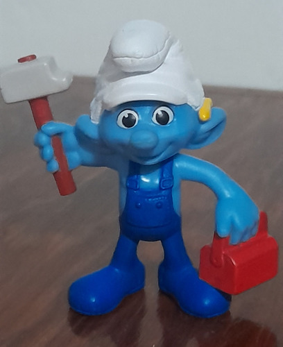 Pitufo Obrero Los Pitufos Figura Peyo Mcdonald's 2013 (Usado)