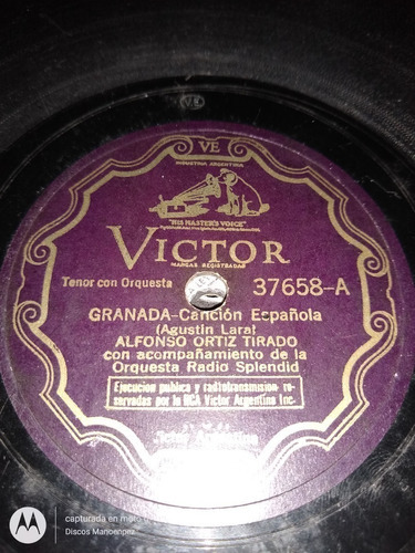 Pasta Ortiz Tirado Radio Splendid Victor C129