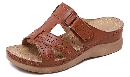 Sandalias San Ortopédicas Vintage Premium Con Punta Abierta