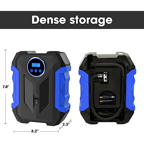 Compresor De Aire Digital Inflador De Neumáticos Portã...