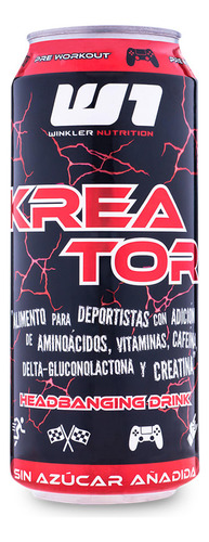 Bebida Energetica Y Pre-entreno Kreator Extreme Punch 12u