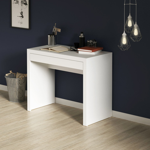 Imagen 4 de 6 de Mueble Mesa/escritorio De Apoyo P/oficina Blanco Me4107.01