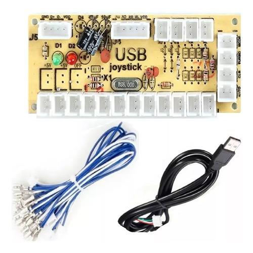1 Pieza Codificador Interface Árcade Usb Zero Delay 1 Player