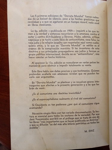 Derrota Mundial - Salvador Borrego E