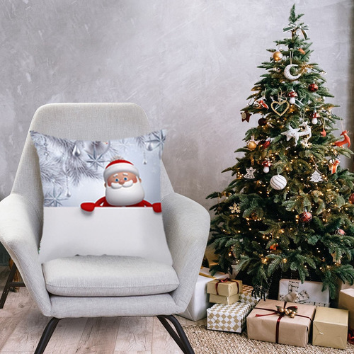 Imagen 8 de 10 de Funda De Cojín De Navidad 8 Piezas 45 X 45 Cm For Año Nuevo