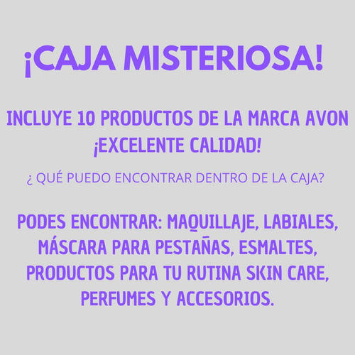 Caja Misteriosa Avon Maquillaje Skin Care Perfume