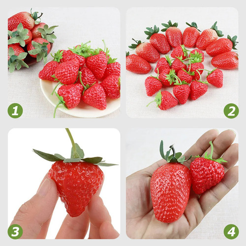 Nuevo Fresas Liofilizadas, Fresa Simulada, 20 Unidades