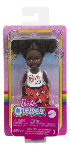 Barbie Muñeca Chelsea (morena De 6 Pulgadas) Con Falda Con E