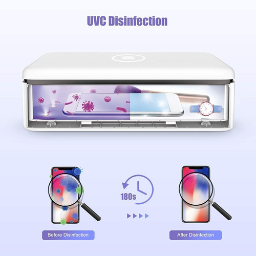 Uvled Esterilizador 99,9% Virus Y Bacterias - Caja S2 - 59s