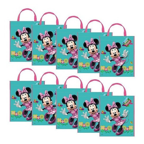 Minnie Mouse Party Bolsas De Mano Conjunto De 10