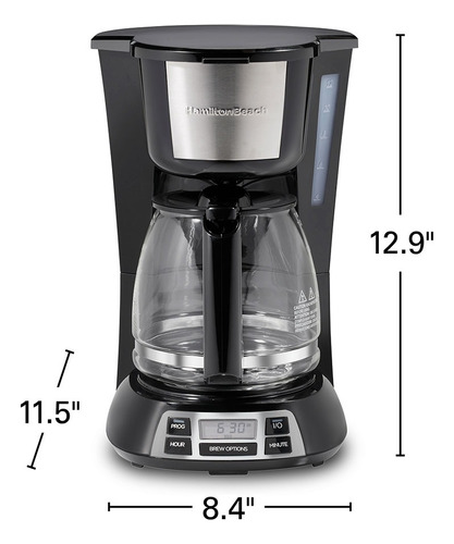Cafetera Programable Hamilton Beach Brew 12 Tazas Renewed (Reacondicionado)